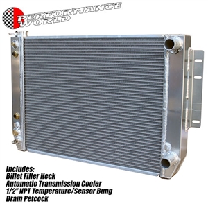 Performance World 91030 Custom Lightweight Aluminum Radiator. Fits 1967 ...